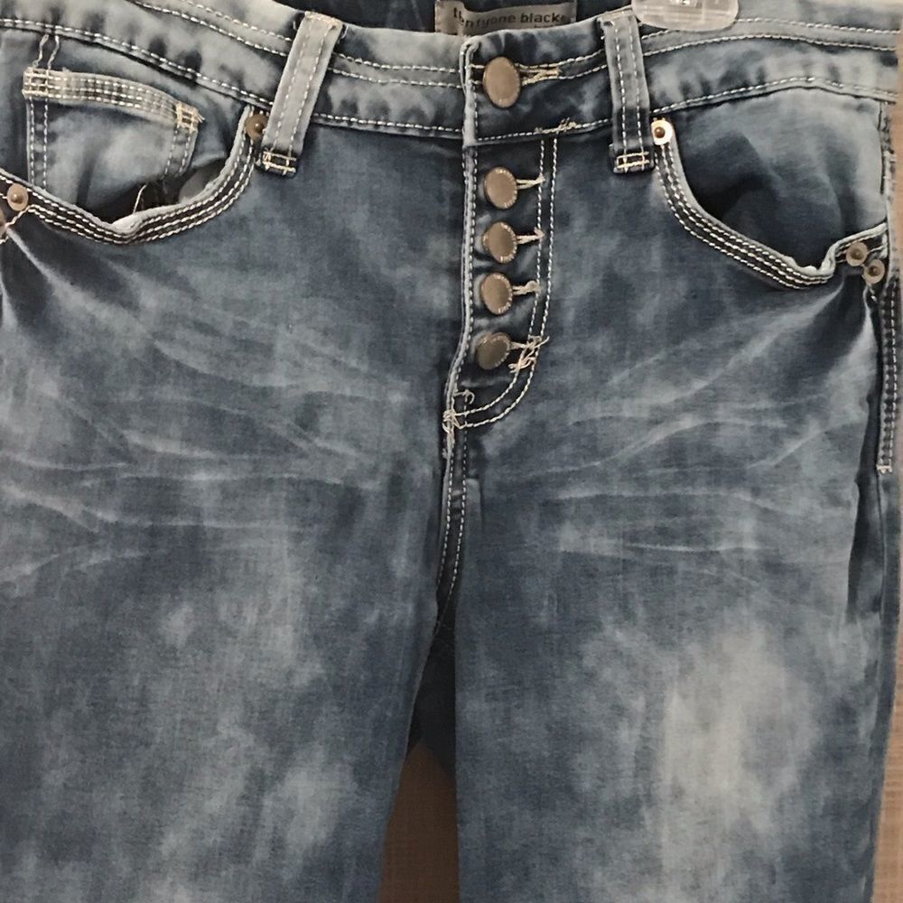 Twenty one black size 5 Jeans button juniors nice - Picture 3 of 9